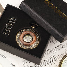 Load image into Gallery viewer, Solid Wood Mechanical Pocket Watch