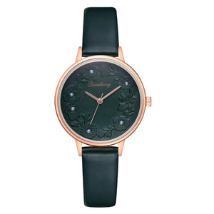 3D Embossed Flowers Watches