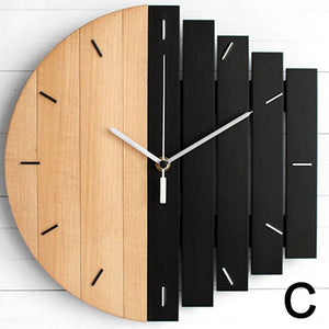 Slient Xylophone Wooden Wall Clock